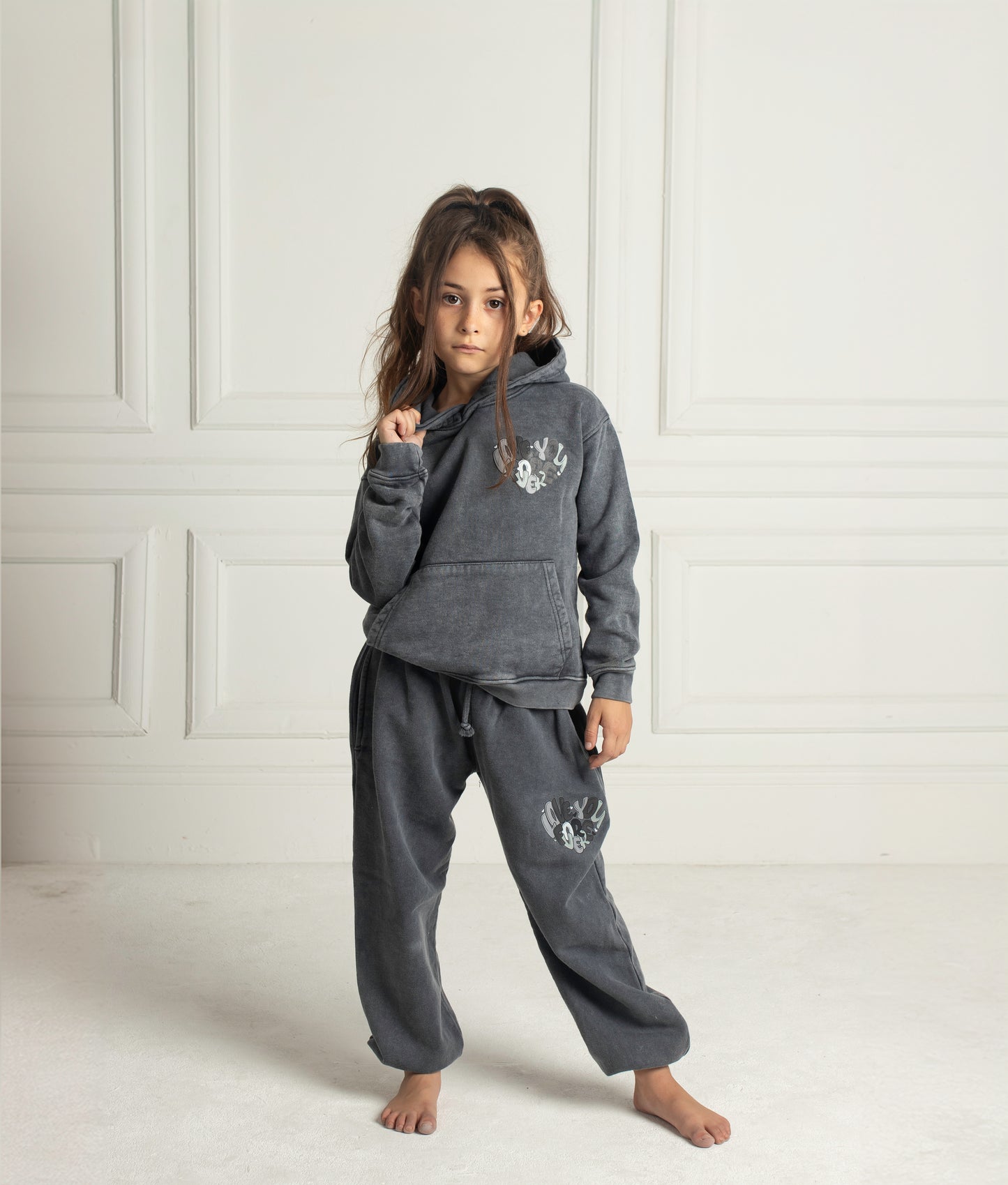 Acid wash love you tracksuit