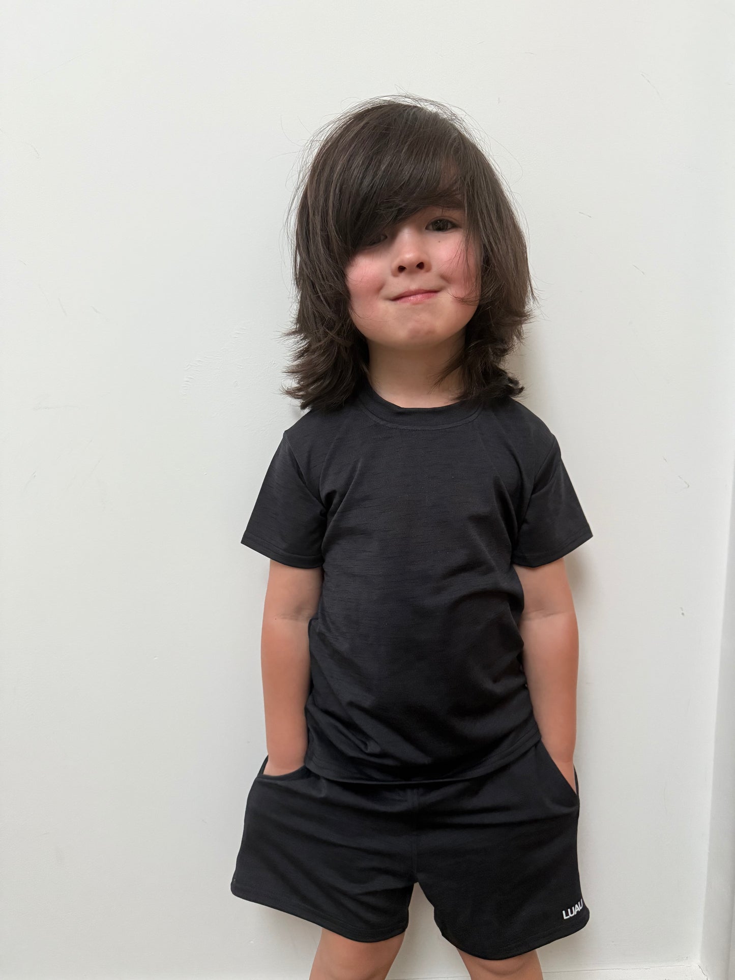 Luau boys sport t-shirt and shorts set