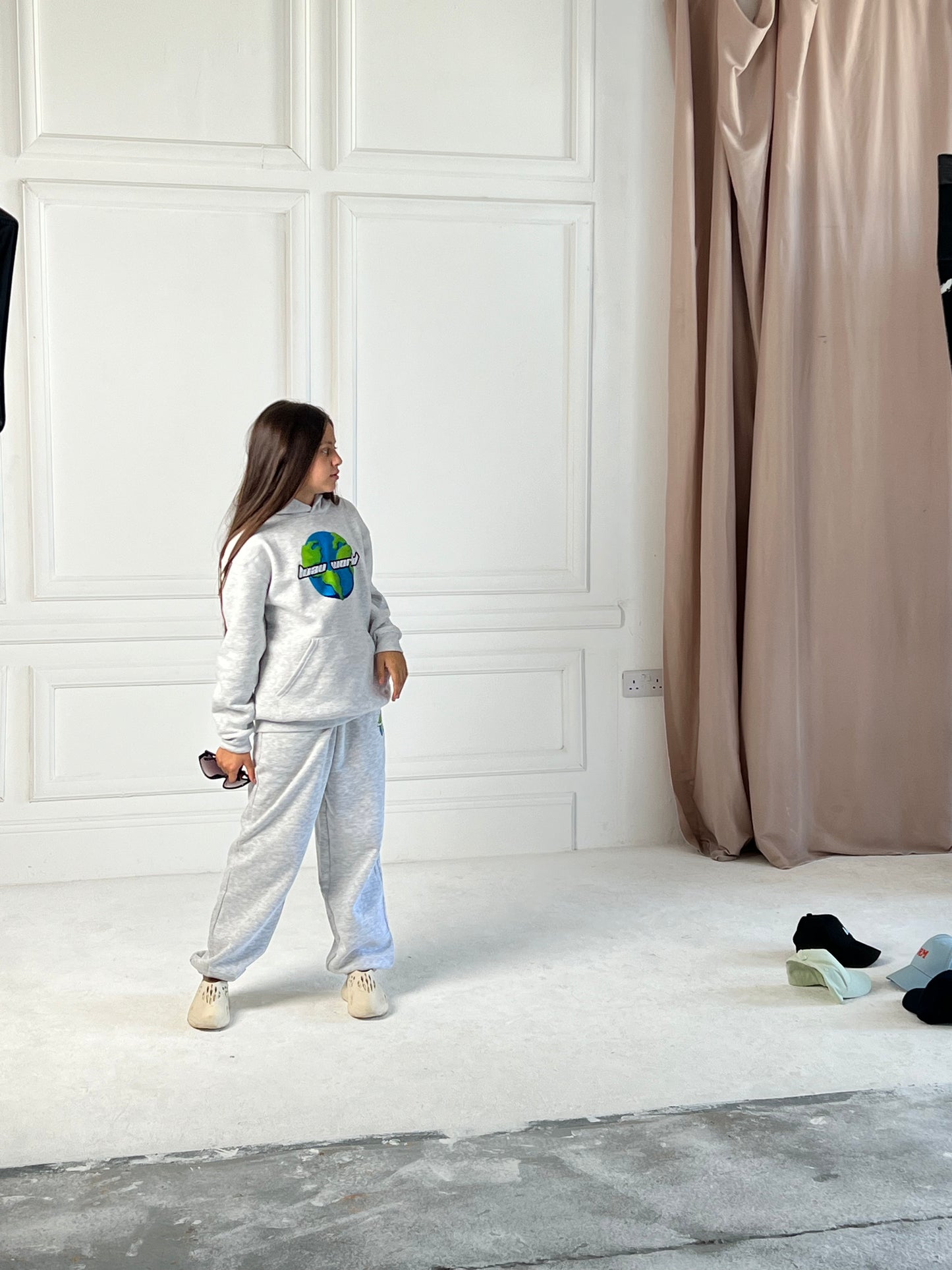 Luau World hooded tracksuit