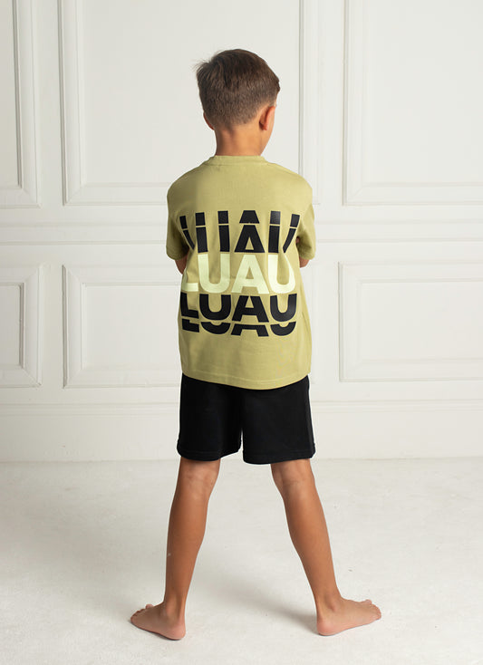 Luau Block T-shirt Olive