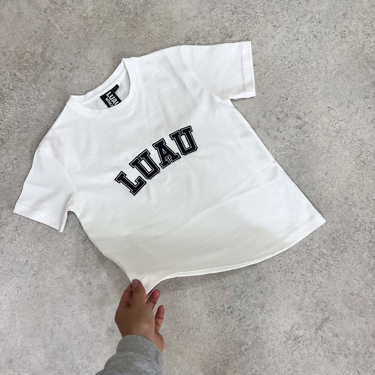 Luau College Tee white
