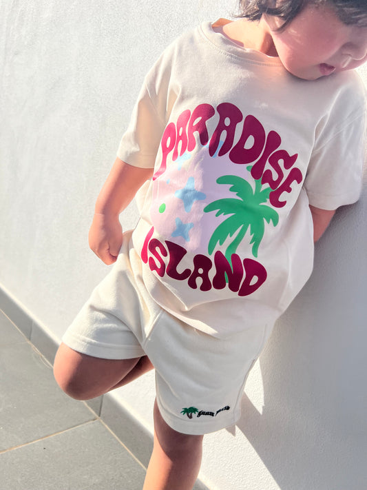 Paradise Island T-shirt Ivory