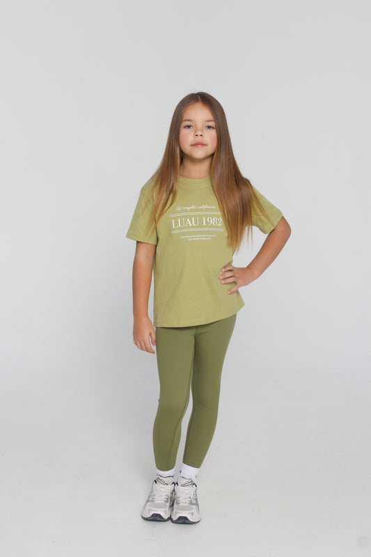 Luau 1982 sports tee olive
